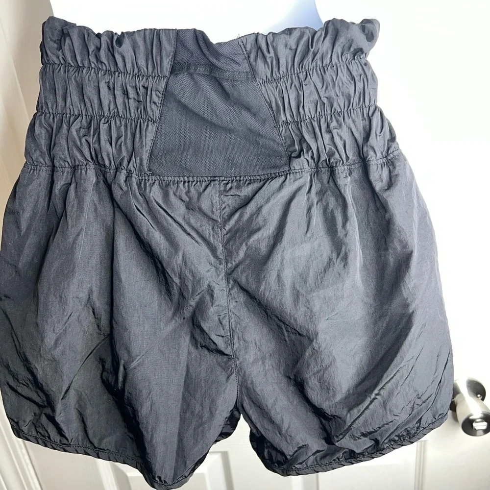 Free People FP Movement Medium Black The Way Home High Rise Run Shorts Lined M